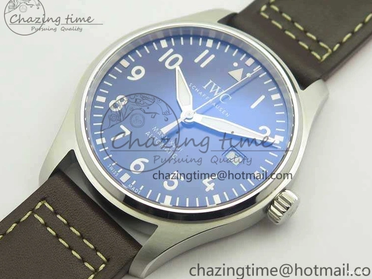 MIROTIME 0326 Mark XVIII Le Petit Prince IW327004 SS MKS 1:1 Best Edition Blue Dial On Leather Strap MIYOTA9015 V ComfortFit 7217